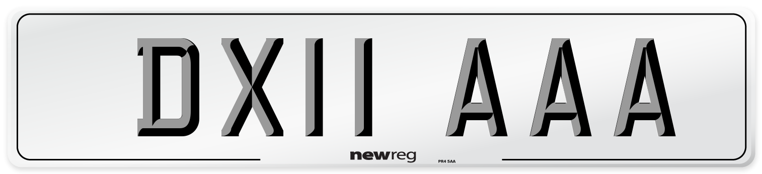 DX11 AAA Number Plate from New Reg